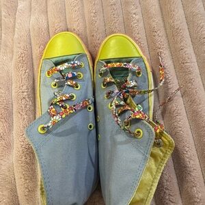 Lafei All Sport Colorblock High-Top Sneakers 38